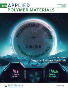ACS Applied Polymer Materials cover, special issue on organic battery materials